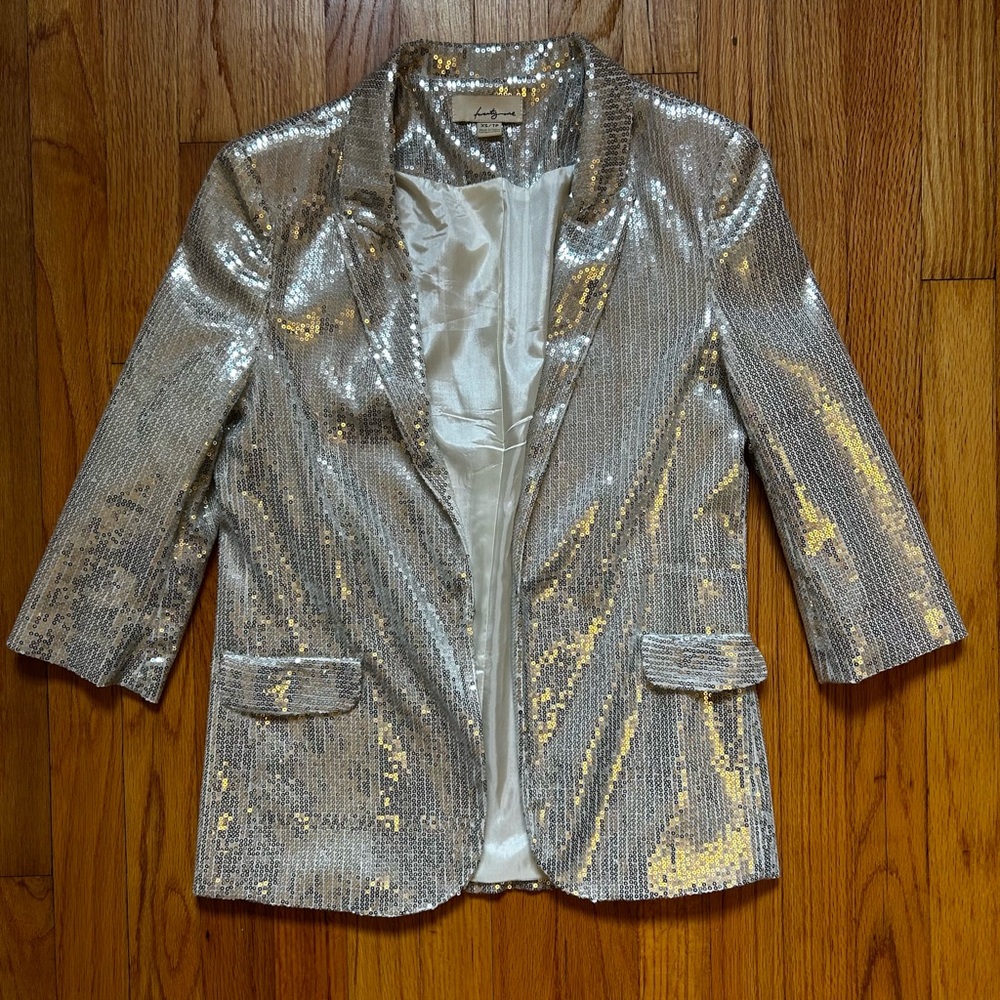 Forever 21 Metallic Sequin Jacket